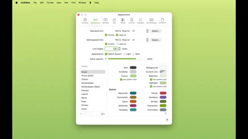 CotEditor 7.0.3 For MacOS Download