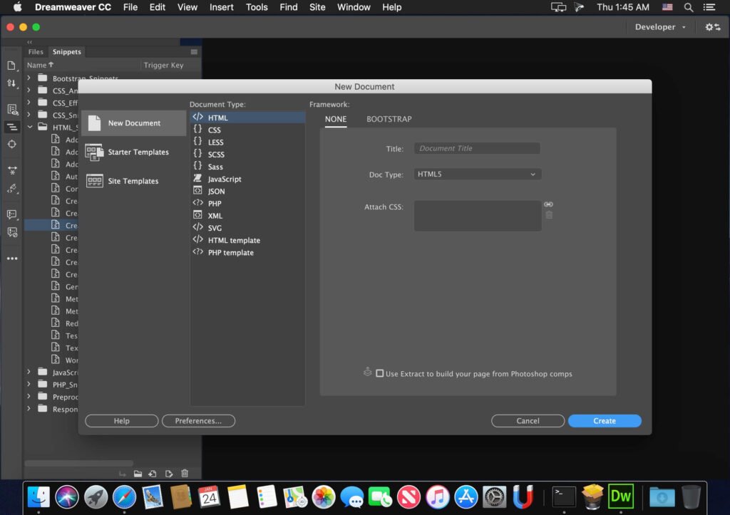 Adobe Dreamweaver 21.6 For MacOS